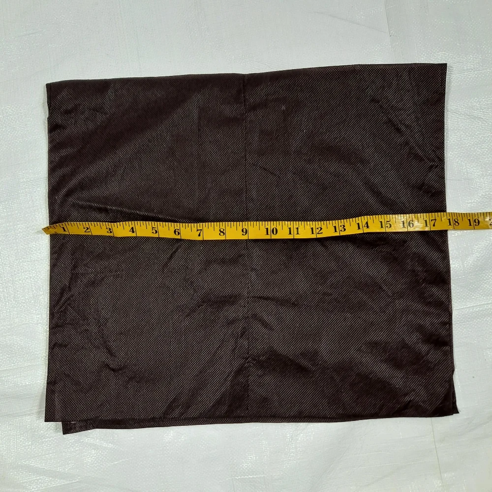 Cole Haan Brown Cream Logo Dust Cover Flap Pouch Bag